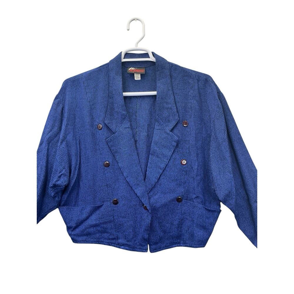 Joe Benbasset vintage jacket Blazer Women’s Size Medium Blue - Picture 6 of 15